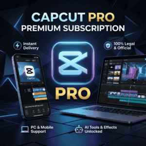 CapCut Pro Premium Subscription (PC & Mobile) - Official