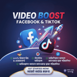 Facebook & TikTok Video Boost Service (100% Real Reach & Engagement)