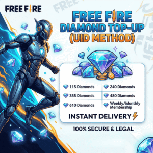 Free Fire Diamond Top-Up (UID Method) - Instant Delivery