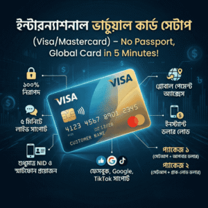 International Virtual Reloadable Visa / MasterCard (শুধুমাত্র NID দিয়েই ১০ মিনিটে কার্ড)